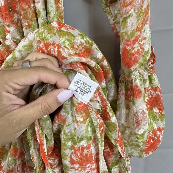 Misa Los Angeles Dress Women XS Lucinda Floral Maxi Ruffle Tiered Boho Chic Flow - Picture 11 of 15